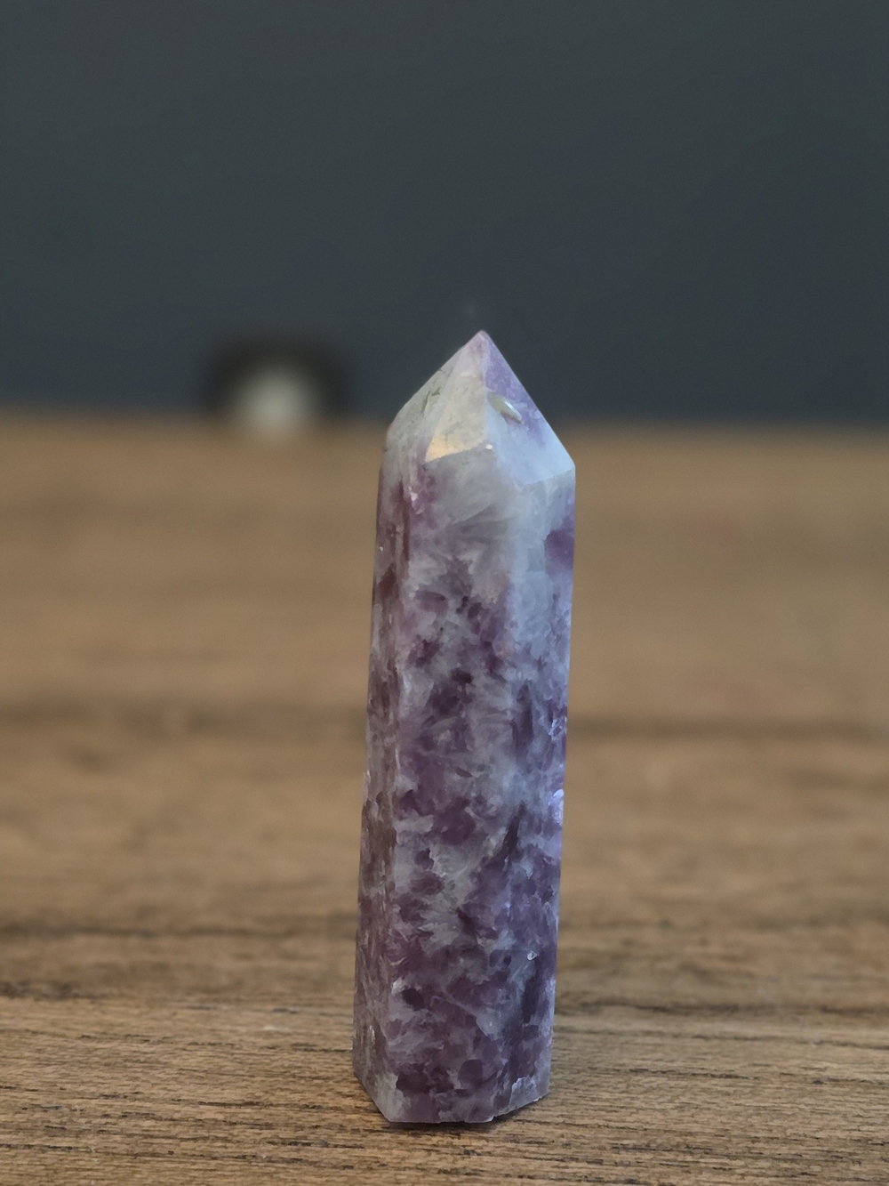 Natural Lavender Lepidorite Crystal Tower